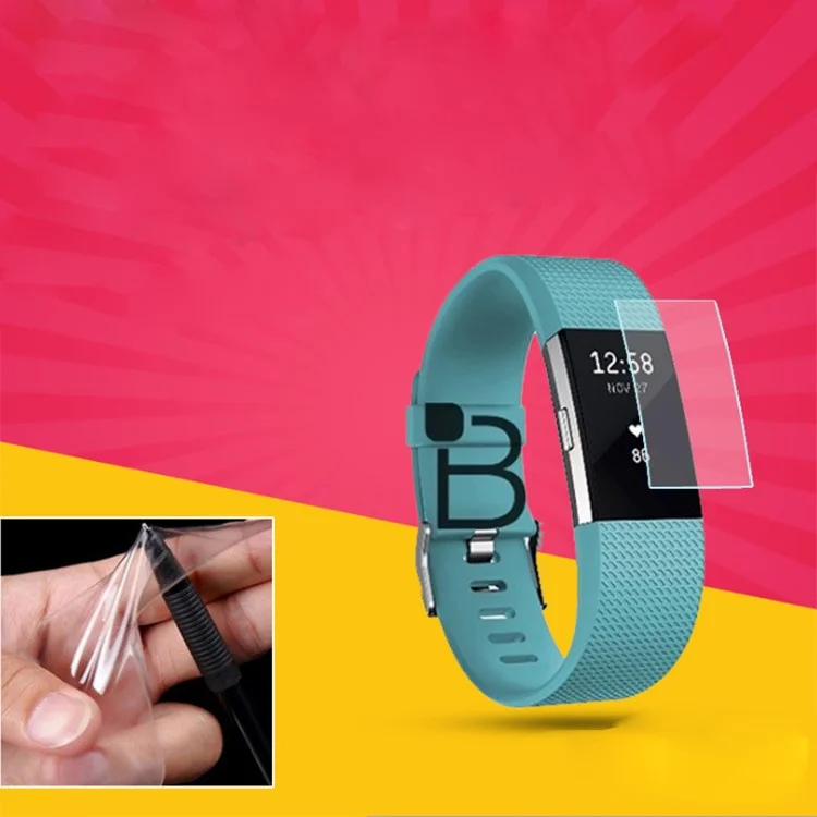 Soft TPU Anti-explosion Screen Protective Film for Fitbit Charge 2