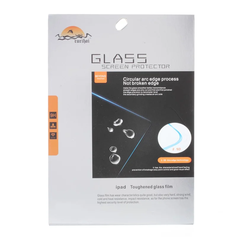RURIHAI 0.26mm Full Size Tempered Glass Screen Protector for Samsung Galaxy Tab Active 2 8.0 T395