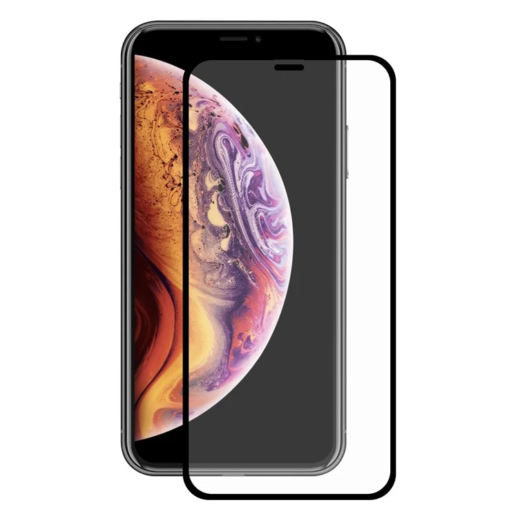 HAT PRINCE Protector de Pantalla de Cristal Templado para iPhone (2019) 6.1" / XR 6.1 pulgadas / Tamaño Completo / 0.2mm / 9H / Borde Curvo 2.5D