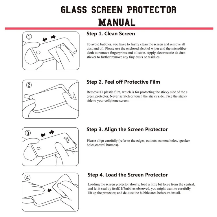 2 Teile / Set Hat Prince Tempered Glass Screen-Schutzfilm Für IPhone (2019) 6.1 " / XR 6,1 Zoll / Volle Größe / 0,2 Mm / 9 STUNDEN / 2.5d Bogenkante.