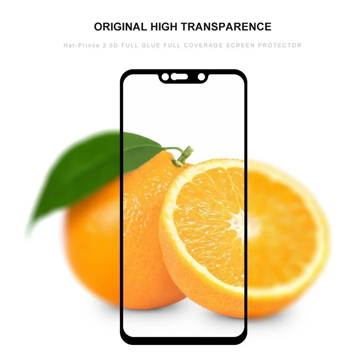 HAT PRINCE Full Glue Full Coverage Tempered Glass Screen Protector for Huawei Mate 20 Lite / Maimang 7 0.26mm 9H 2.5D Arc Edge