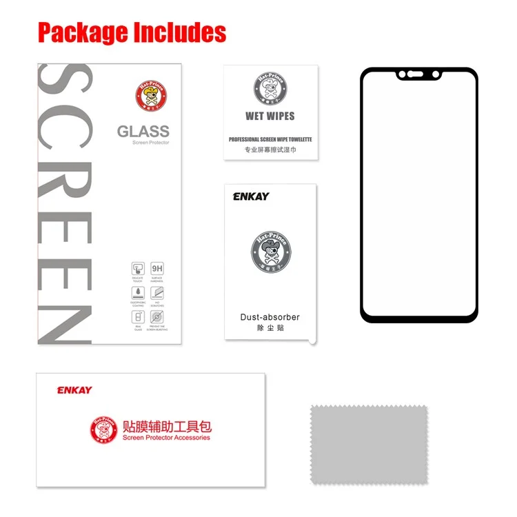 HAT PRINCE Full Glue Full Coverage Tempered Glass Screen Protector für Huawei Mate 20 Lite / Maimang 7 0,26 mm 9H 2,5D Arc Edge