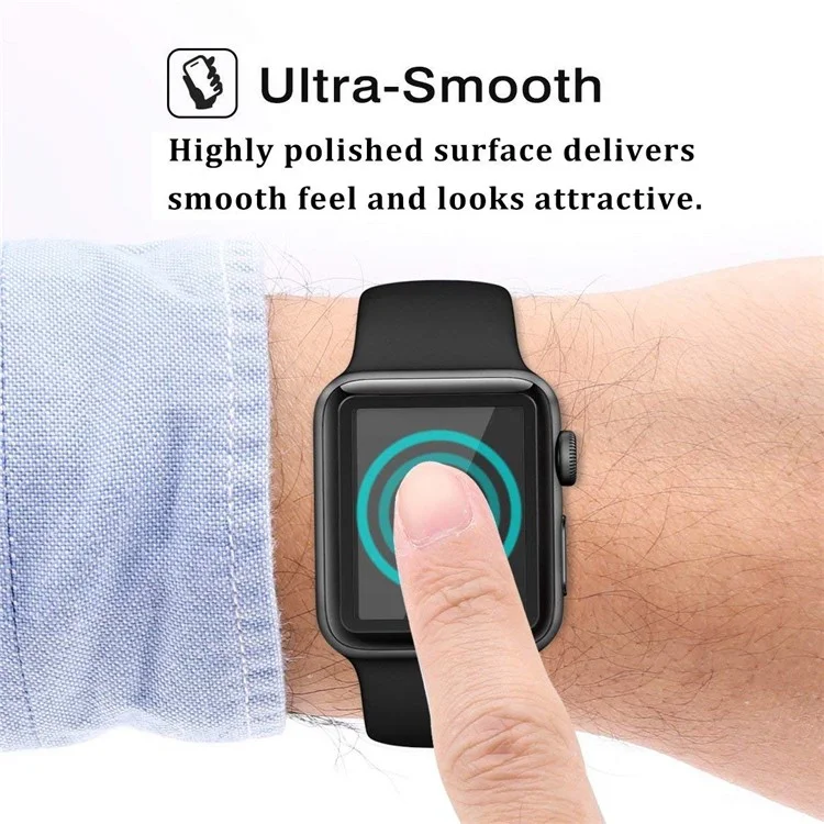 3D 9H Scratch-proof Tempered Glass Full Screen Protector for Apple Watch Series 4 40mm