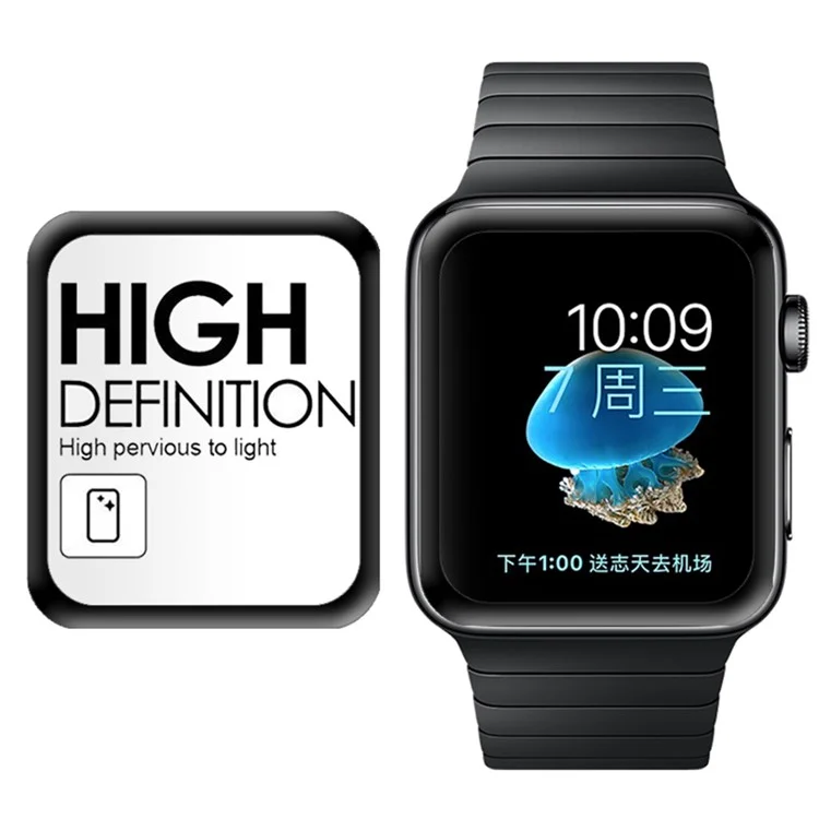 3D 9H Scratch-proof Tempered Glass Full Screen Protector for Apple Watch Series 4 40mm