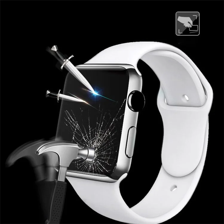 Mocolo 3D Arc Edge 9H Anti-explosion Glass Glass Protector de Pantalla Completa Para Apple Watch Series 4 44 mm