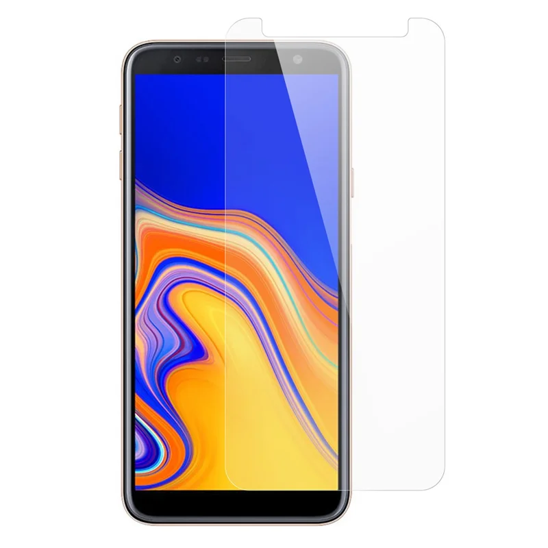 0,3 mm arkerandet anti-eksplosions-temperered glas skærm beskyttelse til Samsung Galaxy J4+ / J4 Plus