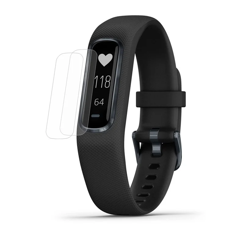 HAT PRINCE 2 pezzi/set Premium Clear Soft TPU Screen Protector per Garmin Vivosmart 4