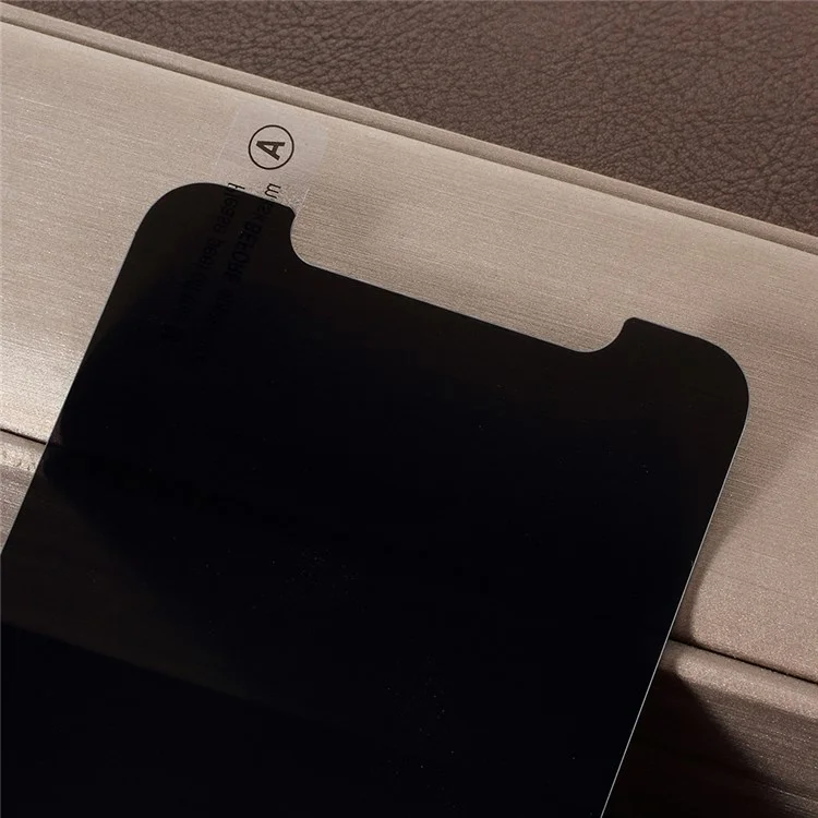 Película protectora de vidrio templado antiespia con borde afilado de 0,25 mm para iPhone (2019) 6.1 pulgadas / XR 6.1 pulgadas