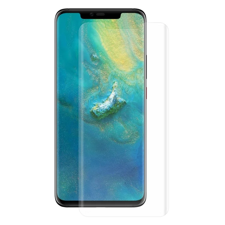 HAT PRINCE для Huawei Mate 20 Pro, 3D-стекло для полного экрана, 0,26 мм, с боковым клеем - прозрачное