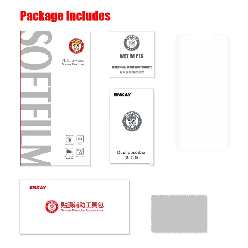 HAT PRINCE Soft PET 3D Curved Hot Bending Screen Protector Full Covering for Huawei Mate 20 Pro