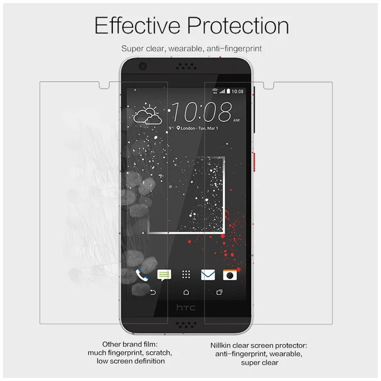 NILLKIN Anti-fingerprint Clear Screen Protector Film for HTC Desire 530/630