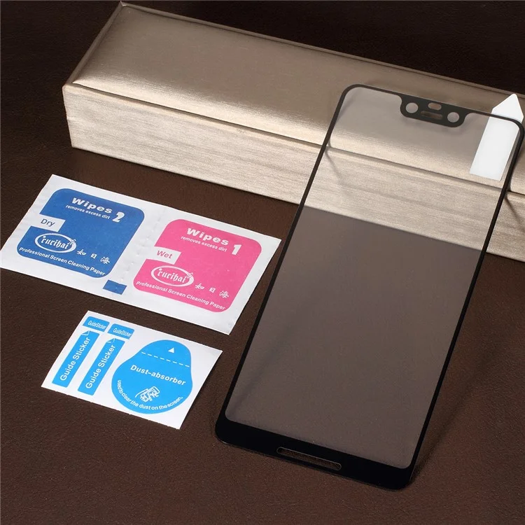 RURIHAI Solid Defense Tempered Glass Full Size Screen Shield for Google Pixel 3 XL