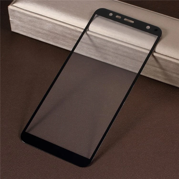 9D Full Screen Coverage Tempered Glass Screen Protective Film for Samsung Galaxy J6+ - Black