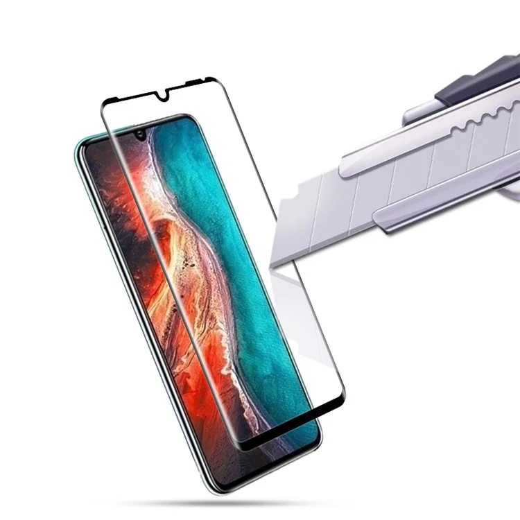 Amorus Für Huawei P30 Pro Temperierte Glasschriftenschutz Vollbedeckung Vollkleber 3D Gebogener Rand Anti-kratzer HD Clear Screen Film