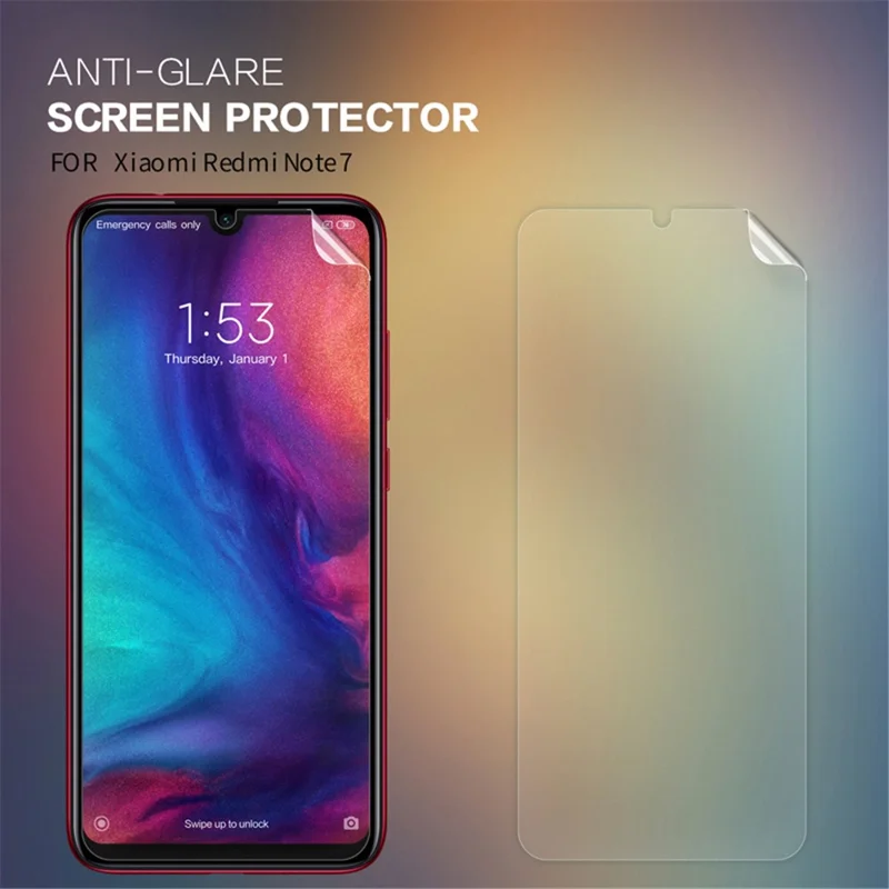 Nillkin Matte Anti-glare Protection Film Para Xiaomi Redmi Nota 7 / Nota 7 Pro (índia)