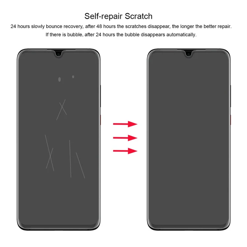 HAT PRINCE Hydrogel Film 3D Full Covering Soft Screen Guard Film for Huawei P30