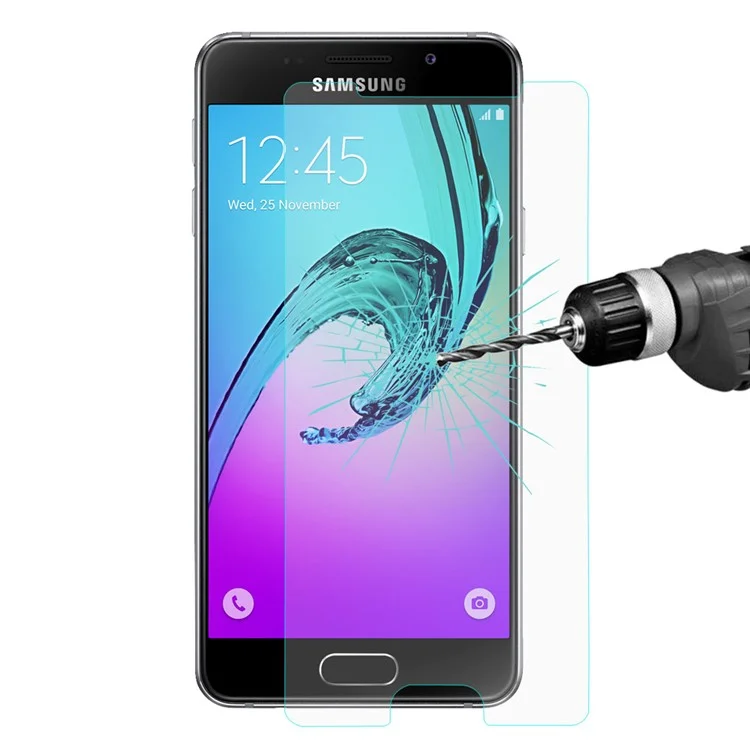 HAT PRINCE Tempered Glass Screen Film for Samsung Galaxy A5 SM-A510F (2016) 0.26mm 9H 2.5D Arc Edge