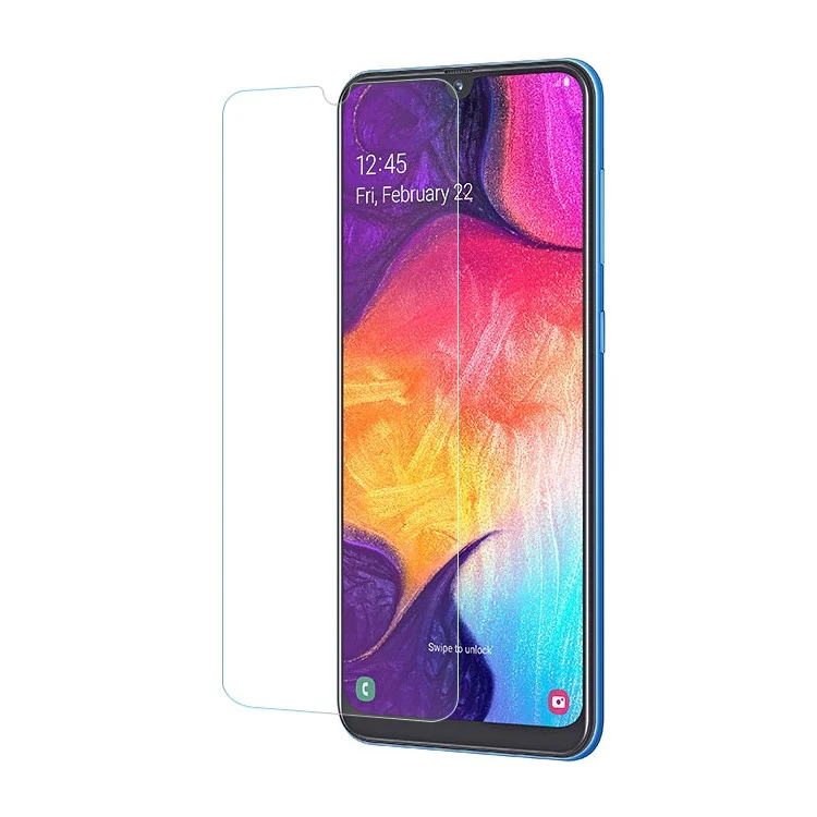 Protetor de Tela para Samsung Galaxy A50, Película de Vidro Temperado Antirreflexo HD de 0,3 mm de Borda Curva