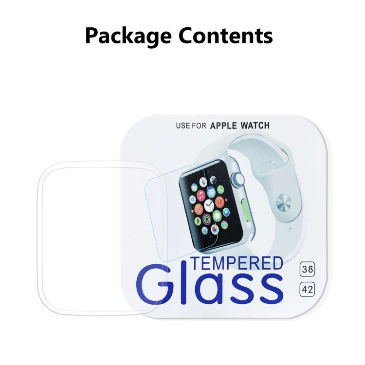 9H Full Screen Coverage Tempered Glass Protector for Apple Watch Series 4 44mm