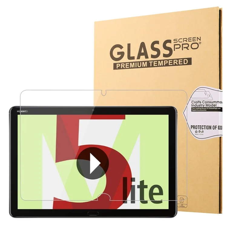Per Huawei MediaPad M5 lite 10 0,25 mm 9H Protezione totale Vetro temperato Pellicola protettiva per lo schermo