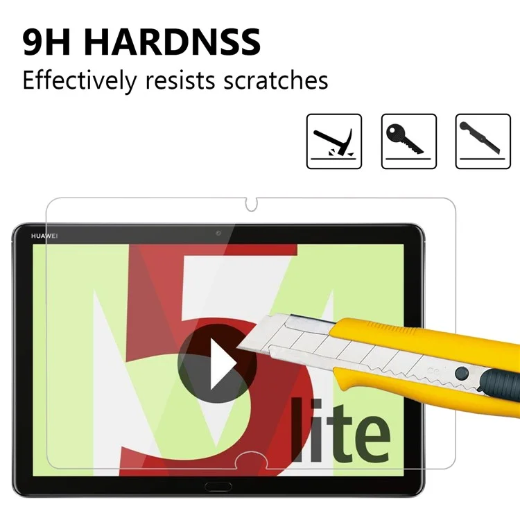 Per Huawei MediaPad M5 lite 10 0,25 mm 9H Protezione totale Vetro temperato Pellicola protettiva per lo schermo
