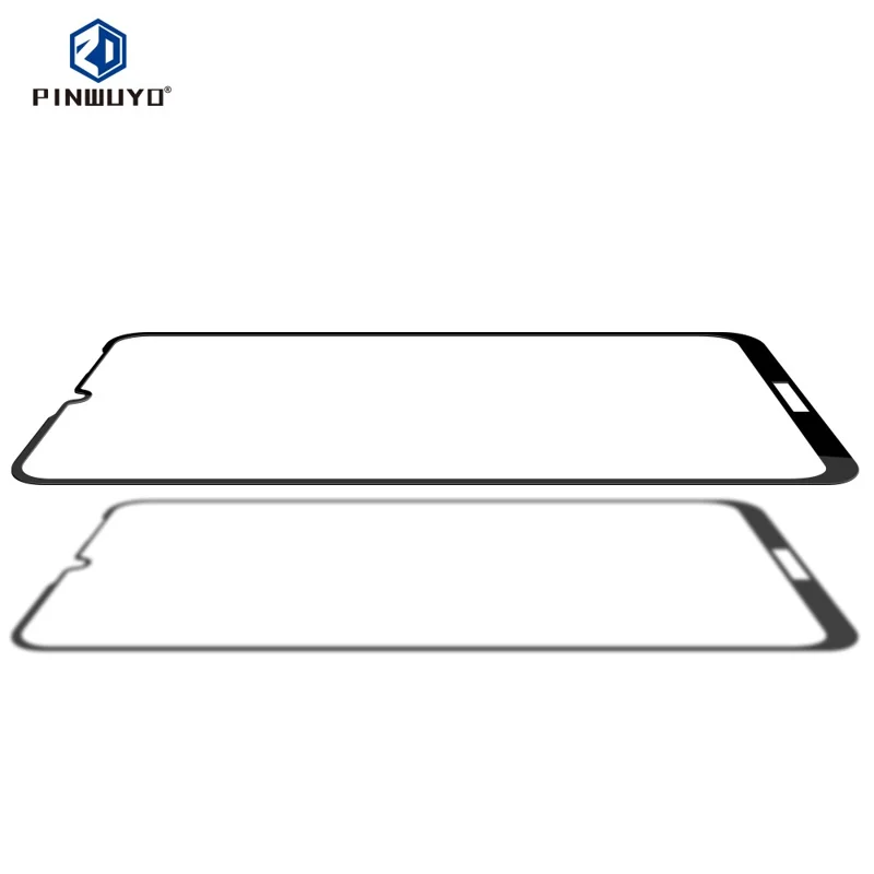 PINWUYO for Huawei Y6 Pro (2019) / Honor 8A Full Size 2.5D Arc Edge Tempered Glass Screen Protector Anti-explosion