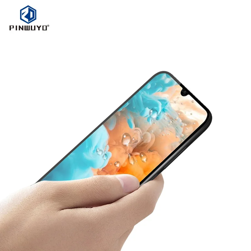 PINWUYO for Huawei Y6 Pro (2019) / Honor 8A Full Size 2.5D Arc Edge Tempered Glass Screen Protector Anti-explosion