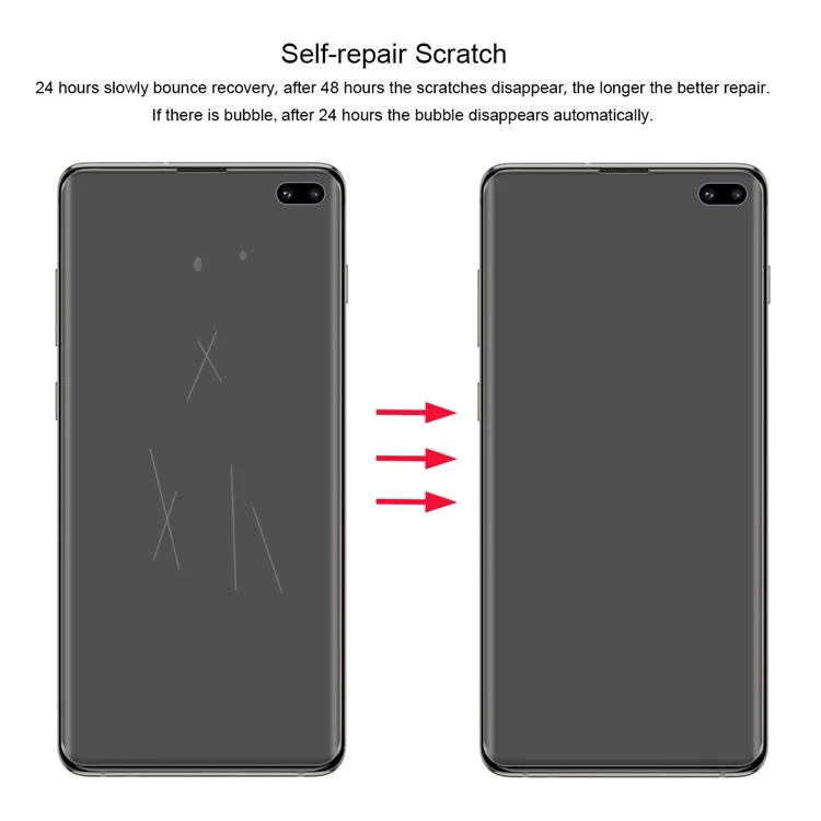 HAT PRINCE 3D Full Size Soft Screen Protector Film für Samsung Galaxy S10 Plus (Fingerprint Unlock)
