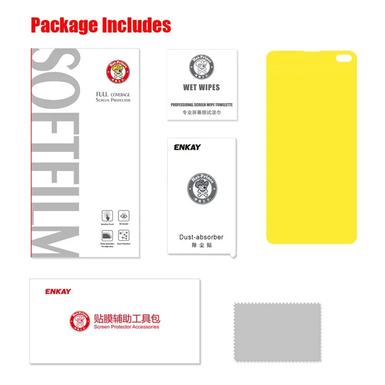 HAT PRINCE 3D Full Size Soft Screen Protector Film für Samsung Galaxy S10 Plus (Fingerprint Unlock)