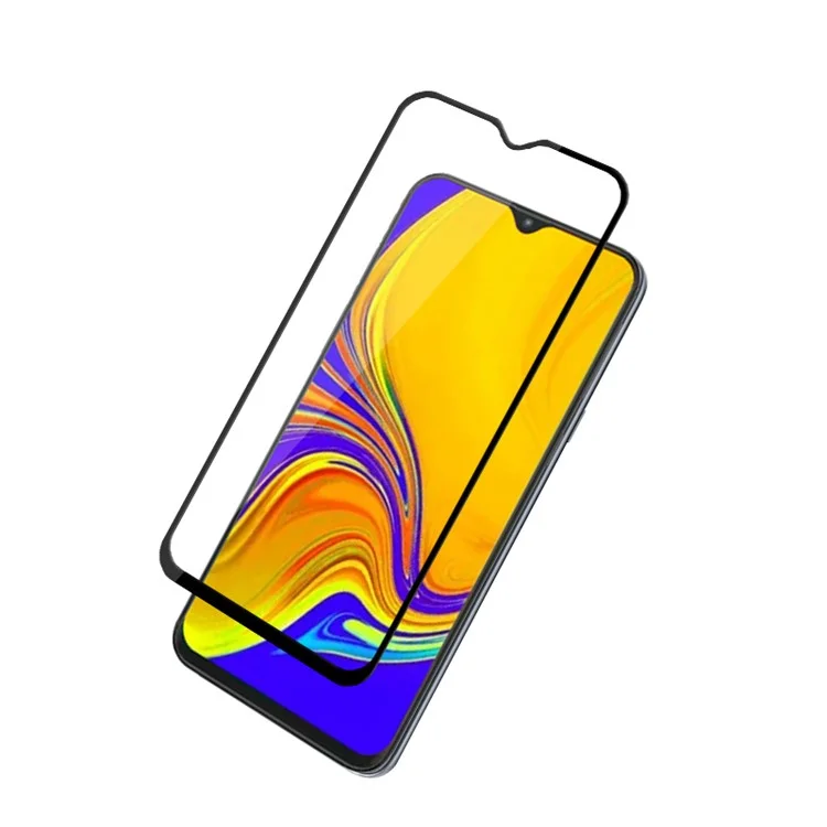 MOCOLO Silk Printing Tempered Glass Screen Protector for Samsung Galaxy A50/A20/A30/M30/A40s (China)/M31, Full Glue Full Coverage HD Film Anti-explosion, Anti-fingerprint, Free Bubbles