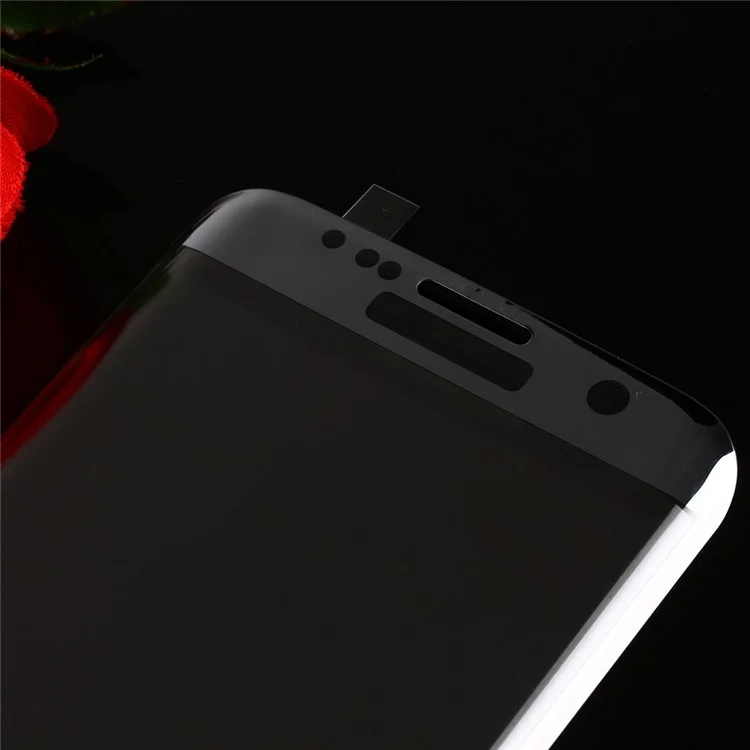 For Samsung Galaxy S7 edge G935 Full Size Plated Curved Tempered Glass Screen Protector - Black