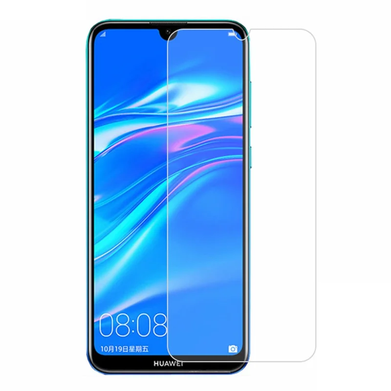 For Huawei Y7 (2019) 0.3mm Tempered Glass Screen Protector Arc Edge Anti-explosion