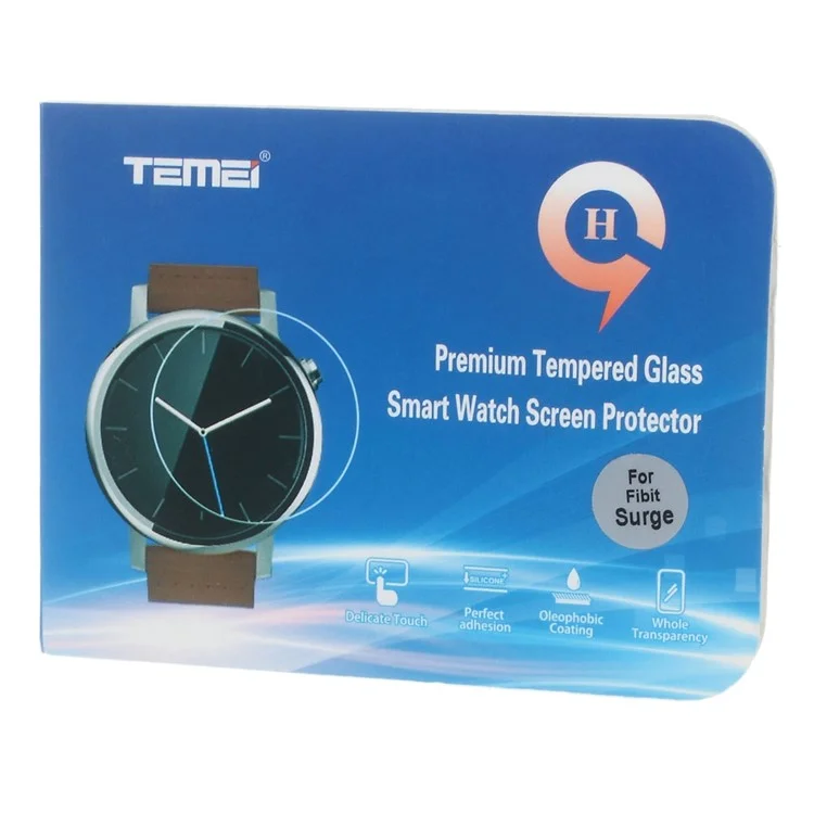 HD Tempered Glass Screen Protector for Fitbit Surge (Straight Edge)