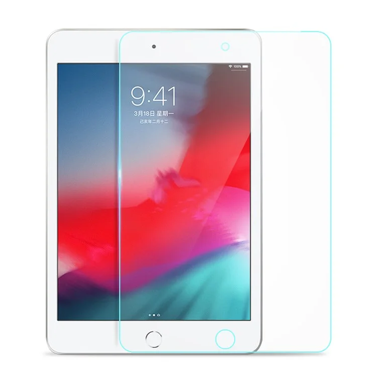 Protector de pantalla de cristal templado con bordes de arco de 0.3 mm, antiexplosión para iPad mini (2019) de 7.9 pulgadas