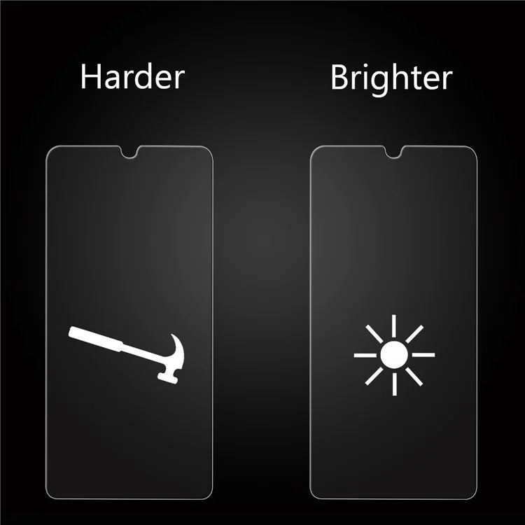 2.5D 9H Arc Edge Fingerprint Proof Full Screen Tempered Glass Protector for Huawei P30 Lite / nova 4e