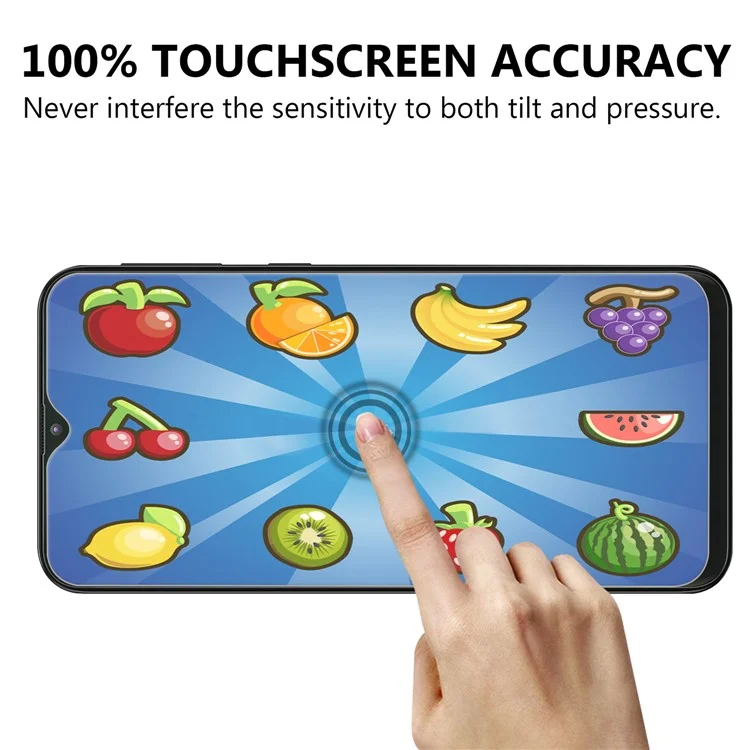 Pour Samsung Galaxy A10 Arc Edge 0,25 mm Anti-Fingerprint HD Clarify Tempered Glass Screen Protector, Case Friendly, Bubble Free, Easy Installation