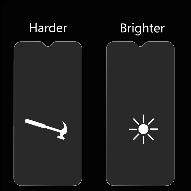 Pour Samsung Galaxy A10 Arc Edge 0,25 mm Anti-Fingerprint HD Clarify Tempered Glass Screen Protector, Case Friendly, Bubble Free, Easy Installation