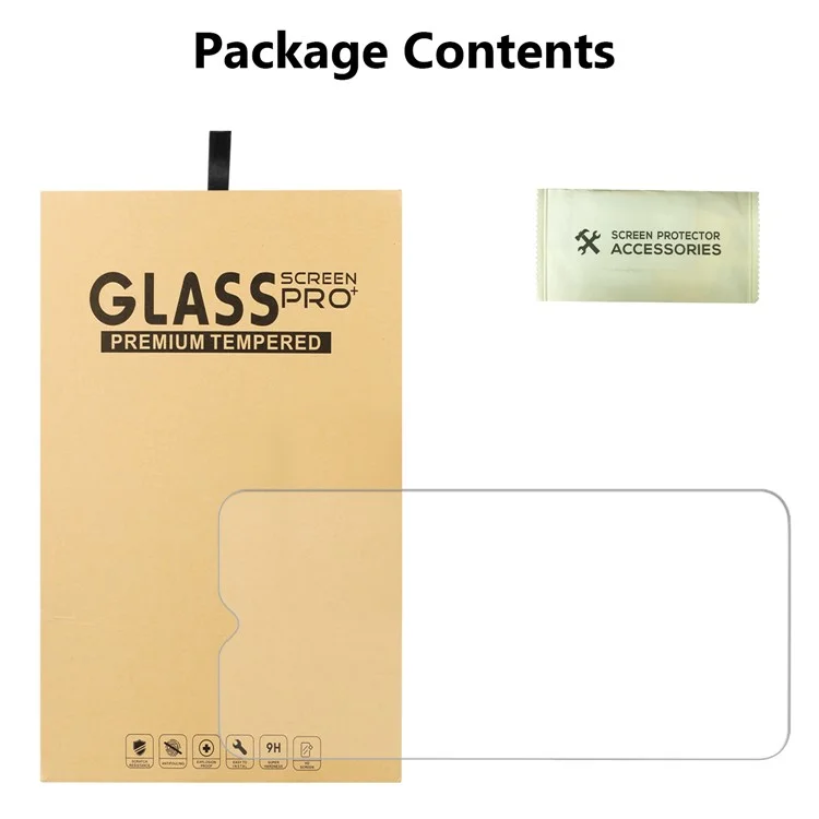 Pour Samsung Galaxy A10 Arc Edge 0,25 mm Anti-Fingerprint HD Clarify Tempered Glass Screen Protector, Case Friendly, Bubble Free, Easy Installation