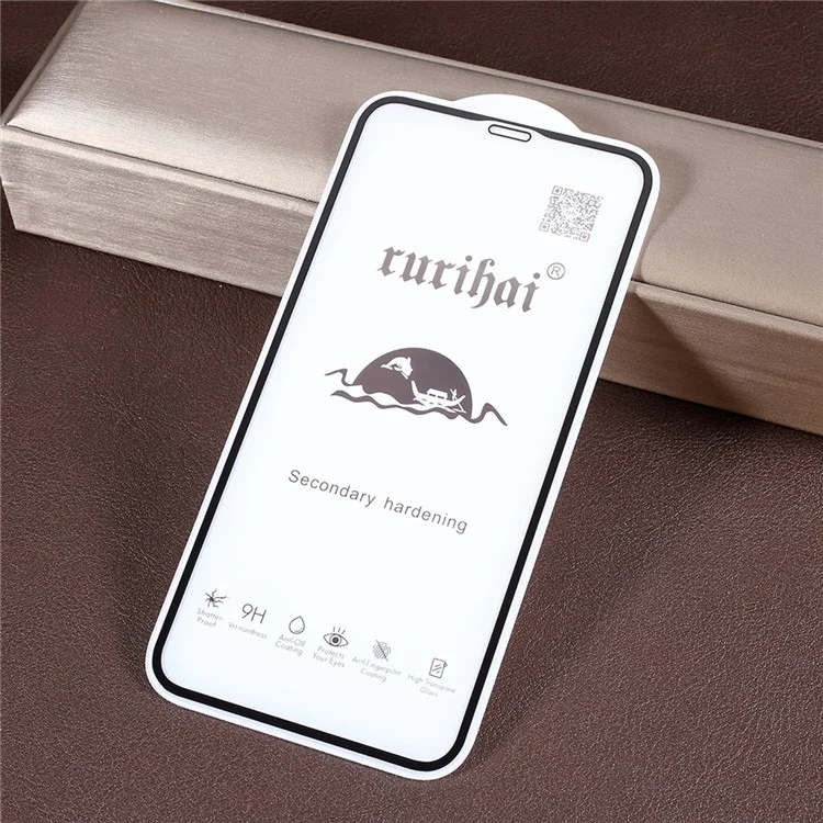 RURIHAI 0.26mm Full Covering Matte Tempered Glass Screen Film Cover per iPhone 11 6.1 pollici (2019) / XR 6.1 pollici