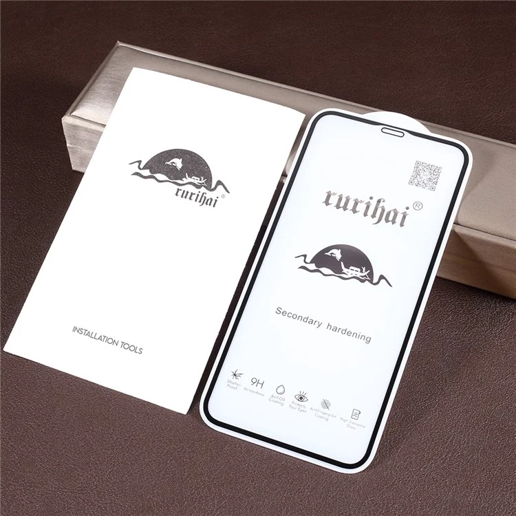 RURIHAI 0.26mm Full Covering Matte Tempered Glass Screen Film Cover per iPhone 11 6.1 pollici (2019) / XR 6.1 pollici
