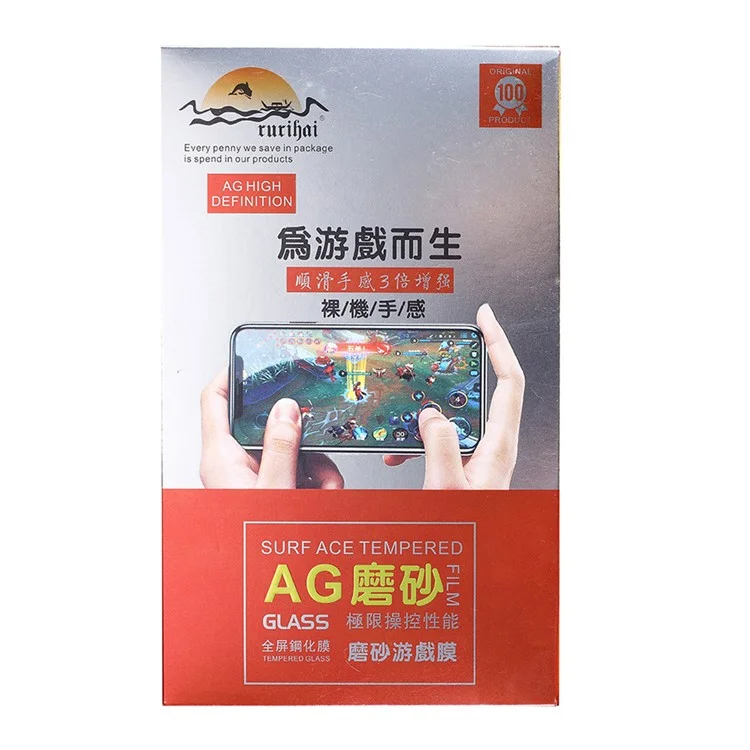 RURIHAI 0.26mm Full Covering Matte Tempered Glass Screen Film Cover per iPhone 11 6.1 pollici (2019) / XR 6.1 pollici