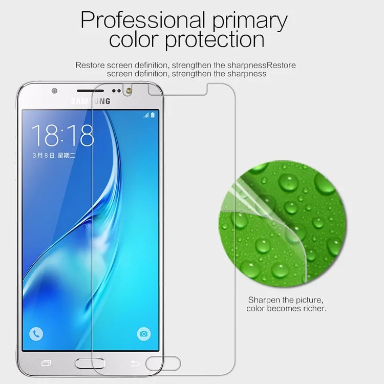 Película Protectora De Pantalla Clara Anti-dactilar De Nillkin Para Samsung Galaxy J5 (2016)