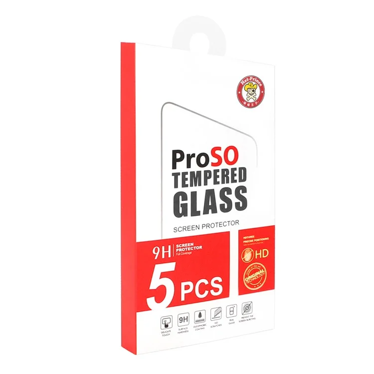 5Pcs/Set HAT PRINCE 0.26mm 9H 2.5D Arc Edge Tempered Glass Screen Protectors for Samsung Galaxy A50