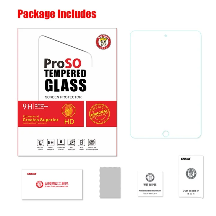 HAT PRINCE 0.33mm 9H 2.5D Película de protección de pantalla de vidrio templado para iPad mini (2019) de 7.9 pulgadas