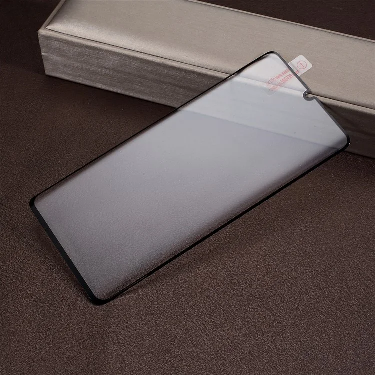 Silk Print Full Glue Complete Coverage Tempered Glass Screen Protector Film for Huawei P30 Pro - Black