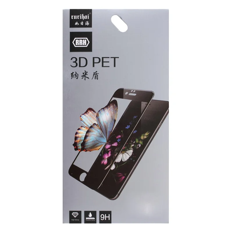 RURIHAI 0.1mm Silk Printing Soft PET Film Curved Full Screen Protector for Huawei P30