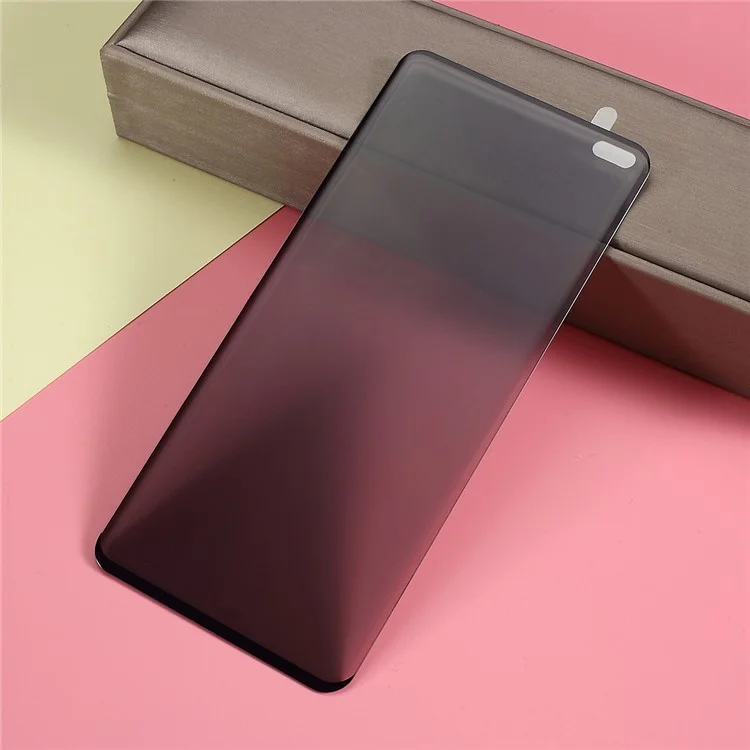 Anti-peep Curved Full Coverage Tempered Glass Screen Protector (Non supporta lo sblocco delle impronte digitali a ultrasuoni) per Samsung Galaxy S10 Plus