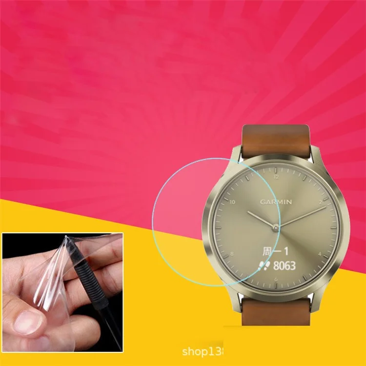 D36MM Explosion-proof Soft TPU Screen Protector Cover per Garmin Vivomove 3 / Vivomove HR