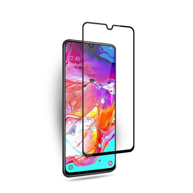 MOCOLO Silk Print Arc Edge Full Coverage 9H Tempered Glass Screen Protector for Samsung Galaxy A70