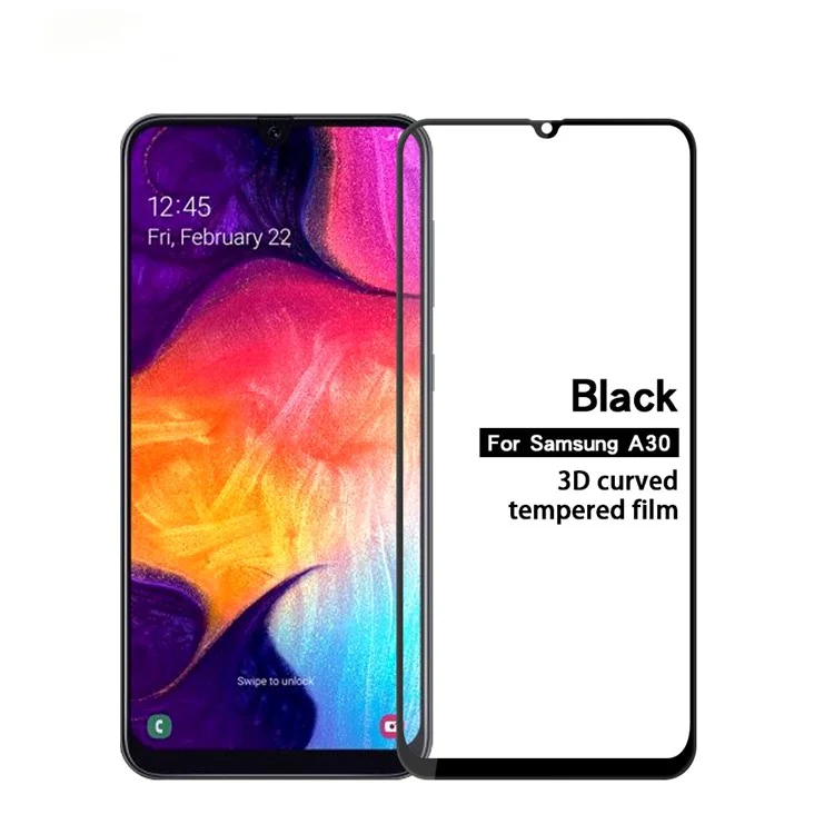 MOFI 3D Krümmte Gehärtetes Glas Vollbild-Abdeckungsschild Für Samsung Galaxy M30 / A20 / A50 / A30